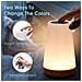 Comodino Lampada Luce Di Notte Di Tocco Led Usb Ricaricabile Telecomando Dimmable Muti-colori Lampada Portatile Per Camera Soggiorno Camping Kids Baby Base In Legno - Foto miniatura 4