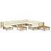 Set Divani Da Giardino 12 Pz Con Cuscini Bianco Crema In Bamb? - Foto miniatura 1