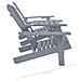 Sedie da Giardino Adirondack con Tavolino in Legno Abete Grigio - Foto miniatura 7