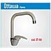 Rubinetto Ottawa Per Lavello Cucina Con Miscelatore Monocomando Colore Avena - Foto miniatura 1