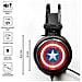 Cuffie Da Gioco Usb 7.1-lj Captain America 001 - Foto miniatura 7