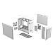 Case Prime AP201 Mini Tower micro ATX / Mini-ITX 3x USB 3.2 Colore Bianco (Finestrato) - Foto miniatura 8