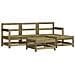 Set Salotto Da Giardino 5 Pz In Legno Impregnato Di Pino - Foto miniatura 2