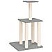Albero Per Gatti Con Tiragraffi In Sisal Grigio Chiaro 85,5 Cm - Foto miniatura 1