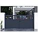Cancello Battente 3m Santis Alt. 140cm Grigio Alluminio + 2 Montanti 20x20cm Alt. 166cm - Foto miniatura 4