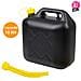 Tanica 10 litri con Tubo Flessibile per Benzina Acqua Carburante Nero All Ride - Foto miniatura 1