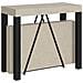 Consolle allungabile 90x40/300 cm Tiris cashmere telaio antracite - Foto miniatura 1
