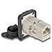 Connettore integrato RJ45 Tipo-D Cat. 6A STP con cappuccio di protezione IP66 antipolvere e impermeabile - Foto miniatura 1