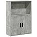 Libreria Grigio Cemento 60x24x85 Cm In Legno Multistrato - Foto miniatura 2