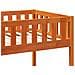 Letto a Castello Marrone Cera 90x200 cm in Legno di Pino - Foto miniatura 8