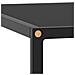 Tavolino Da Salotto Nero Con Vetro Nero 60x60x35 Cm - Foto miniatura 4