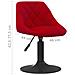 Sedia Da Pranzo Rosso Vino In Velluto - Foto miniatura 7