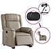 Poltrona Alzapersona Reclinante Elettrica Cappuccino Similpelle - Foto miniatura 5