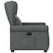 Poltrona Elettrica Reclinabile Grigio Scuro in Tessuto - Foto miniatura 5