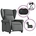 Poltrona Elettrica Reclinabile Grigio Scuro in Tessuto - Foto miniatura 8