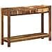 Tavolo Consolle 107x33x76 cm Legno Massello di Recupero - Foto miniatura 1