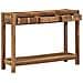 Tavolo Consolle 107x33x76 cm Legno Massello di Recupero - Foto miniatura 3
