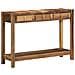 Tavolo Consolle 107x33x76 cm Legno Massello di Recupero - Foto miniatura 8