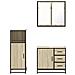 Set Mobili da Bagno 3 pz Rovere Sonoma in Legno Multistrato - Foto miniatura 5