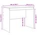 Scrivania Rovere Affumicato Truciolare 100 x 50 x 76 cm - Foto miniatura 8