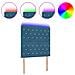 Testiera LED con luci a strisce a LED Blu scuro 90 cm Velluto - Foto miniatura 3