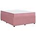 Struttura letto con materasso Rosa 140 x 200 cm Velluto - Foto miniatura 1