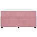 Struttura letto con materasso Rosa 140 x 200 cm Velluto - Foto miniatura 7