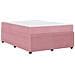 Struttura letto con materasso Rosa 140 x 200 cm Velluto - Foto miniatura 9