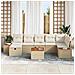 Set Divano da Giardino 8 pcs Beige 55 x 62 x 69 cm Poly Rattan - Foto miniatura 3
