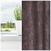 Tenda con tende 2 pcs Marrone 140 x 140 cm Velluto - Foto miniatura 3