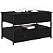 Tavolino da salotto con cassetto Rovere Nero 85 x 50 x 50 cm - Foto miniatura 3