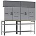 Set banco da lavoro con lo scaffale 8 pcs Rosso e Grigio - Foto miniatura 5