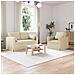 Divano 2 pcs Crema 139 x 78 x 80 cm Tessuto - Foto miniatura 2