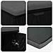 Panca per ingresso con cuscino Rovere Nero 80 x 38 x 46 cm - Foto miniatura 9