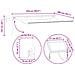 Cornice per Tenda Manuale con LED Antracite 2,5 x 2 m Alluminio - Foto miniatura 9