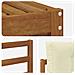 Set divani 7 pcs Naturale e Crema Legno di Acacia Massello - Foto miniatura 6