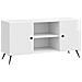 Mobile TV Bianco Lucido 102 x 34,5 x 50 cm Legno ingegnerizzato - Foto miniatura 1