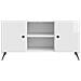 Mobile TV Bianco Lucido 102 x 34,5 x 50 cm Legno ingegnerizzato - Foto miniatura 4