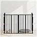 Cancello per cani 4 pcs Nero 60 x 80 cm Acciaio zincato - Foto miniatura 2