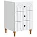 Armadio da Notte Bianco 43x 41 x 66,5 cm Legno ingegnerizzato - Foto miniatura 1