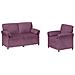 Set di divani 2 pz Viola Velluto - Foto miniatura 1