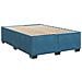 Letto box spring con materasso Blu 140 x 200 cm Velluto - Foto miniatura 5