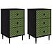 Armadio da Notte GELEEN 2 pz Rovere Nero 36 x 33 x 61 cm - Foto miniatura 1