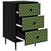 Armadio da Notte GELEEN 2 pz Rovere Nero 36 x 33 x 61 cm - Foto miniatura 5