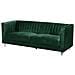 Divano 3 Posti In Tessuto Vellutato Verde Arvika - Foto miniatura 6