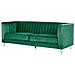 Divano 3 Posti In Tessuto Vellutato Verde Arvika - Foto miniatura 16