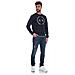 Maglia Maglione Maglie Uomo Armani Exchange 8nzm87 Z9n1z 1510 Original Ai New Taglia Xxl Colore Blu - Foto miniatura 2