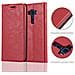 Custodia Compatibile Con Asus Zenfone 3 In Rosso Mela - Coperchio Protettiva Con Chiusura Magnetica, Funzione Stand E Tasca Per Le Carte - Foto miniatura 2