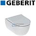 Wc Sospeso   Serie Icon Rimfree - Bianco Con Sedile Avvolgente Rallentato A Magazzino - Foto miniatura 1
