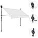 Tenda da Sole Retrattile Manuale con LED 250 cm Crema - Foto miniatura 3